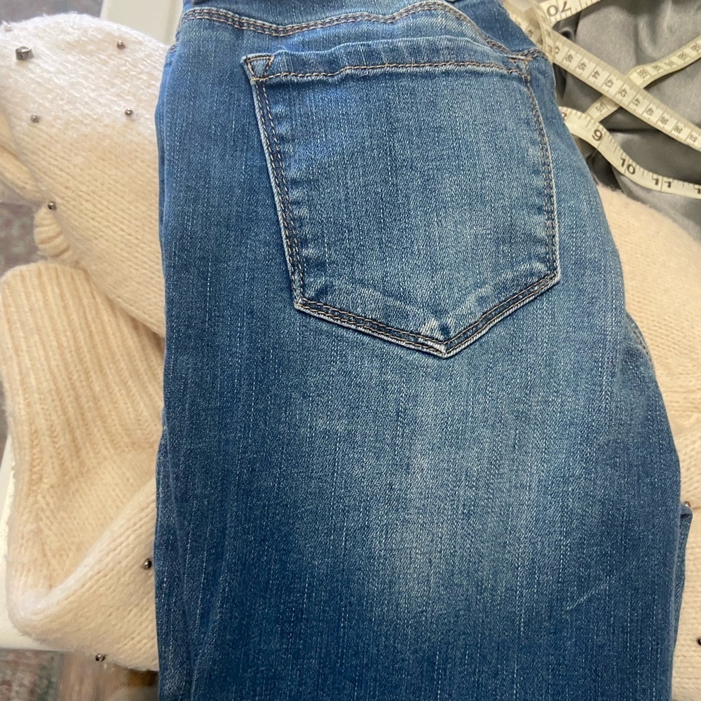 Wax Jeans size 26 Indigo Denim double button $40 - Picture 9 of 10